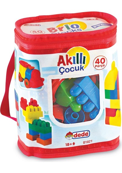 01021 Dede, Akıllı Çocuk Blokları 40 Parça