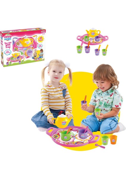 Fen Toys Dede Oyuncak Tepsili Çay Seti Oyuncak