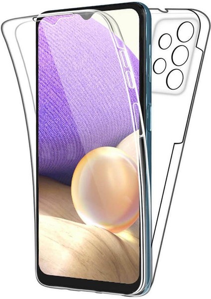 Samsung Galaxy A52 360 Tpu Serisi Ön Arka Full Cover Şeffaf Kılıf