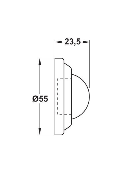 Stoper Duvara, Vidalı P.Çel.Mat 23,5mm