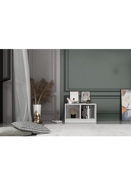 Rafli Kitaplik 65 cm Beyaz KTP-1203