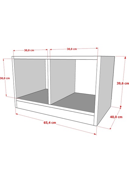 Rafli Kitaplik 65 cm Beyaz KTP-1203 modelleri
