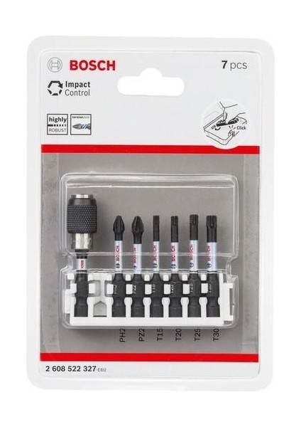 Asil Metal Bosch Impact Ctrl Ph/pz/t 7 Parça Vidalama Uç Seti