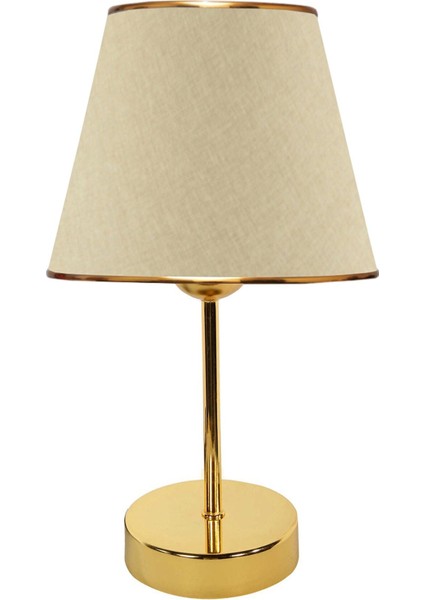 Class Gold Metal Abajur Krem EV-217