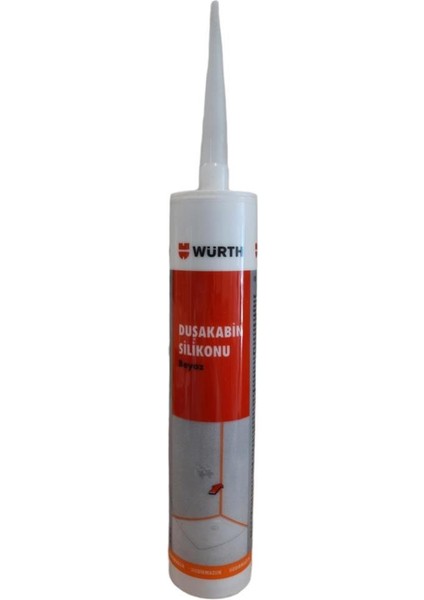 Asil Metal Würth Duşakabin Silikonu Beyaz 310ML.