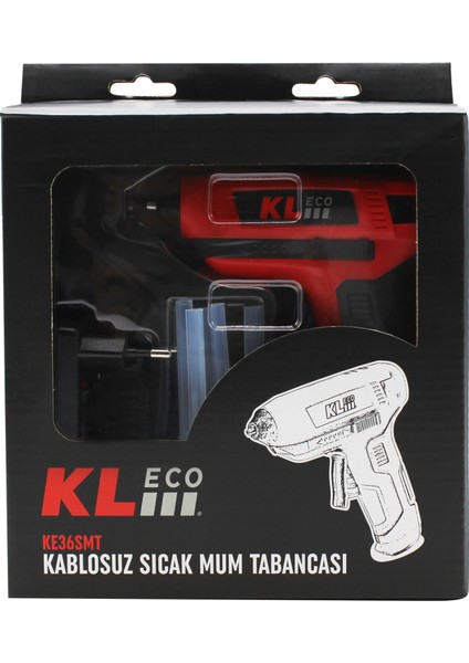 Klecos Ke36smt 3.6v/1.5ah. Şarjlı Sıcak Mum Silikon Tabancası