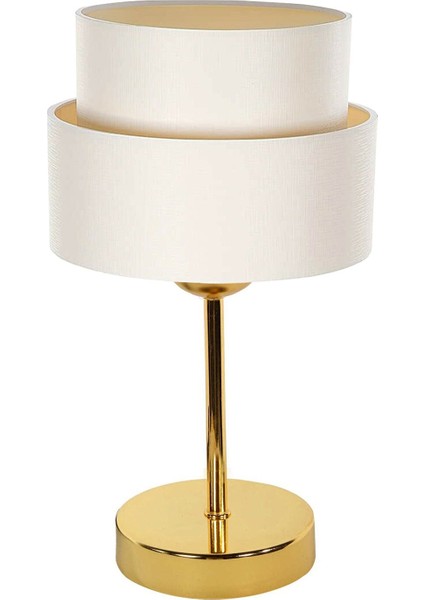 Deko Gold Metal Abajur Krem EV-224