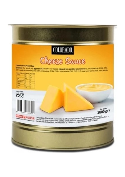 Cheddar Peynirli Sos 6 x 2800 G