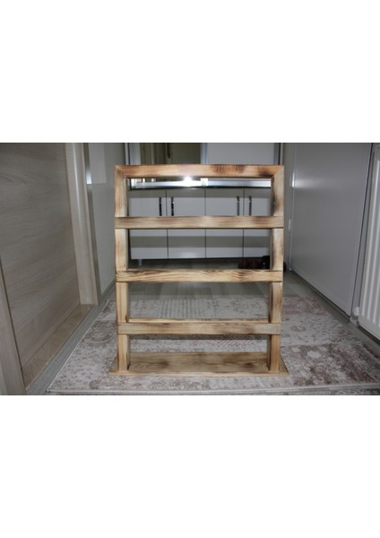 Ahşap Terliklik (60 x 52 x 15 cm) Doğal Ahşap modelleri