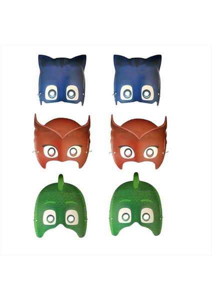 Pj Maskililer Trend Maske 6'lı (Karton)