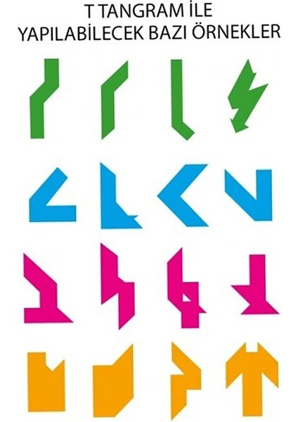 T-Tangram Akıl Oyunu modelleri