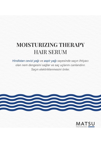 Moisturizing Therapy Hair Serum Kuru Saçlar Için Nemlendirici Saç Serumu 100 ml