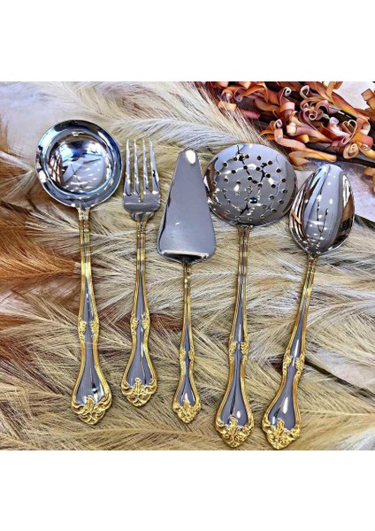 Lalezar Gold 89 Parça Çatal Bıçak Kaşık Takımı modelleri