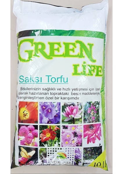 Harika Bitki Toprağı Çiçek Toprağı Green Life Torf Humus Katkılı (10 Lt)