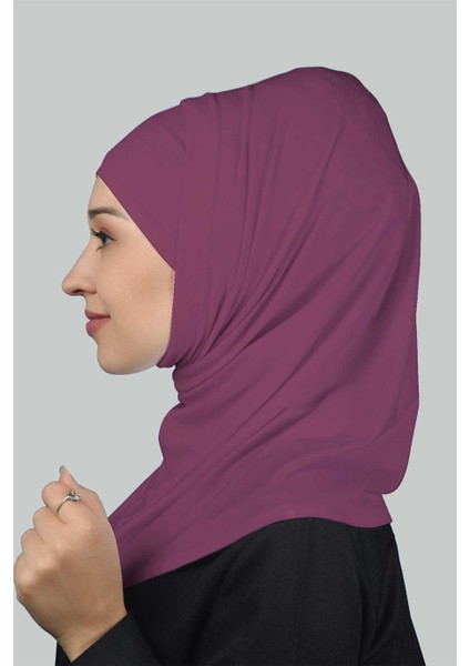 İkili Set Pratik Eşarp Hazır Türban Ve Hijab Tesettür Bonesi - Koyu Bordo fiyatları