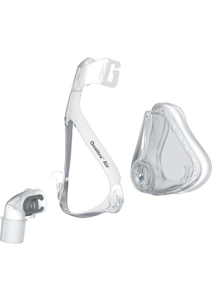 Quattro Air Tam Yüz Cpap Maskesi (Large Boy) +Resmed S9 ve Air Serisi Filtre 2’li Paket