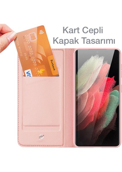 Sm Galaxy S21 Ultra Kılıf Flip Cover Kılıf Skinpro Series