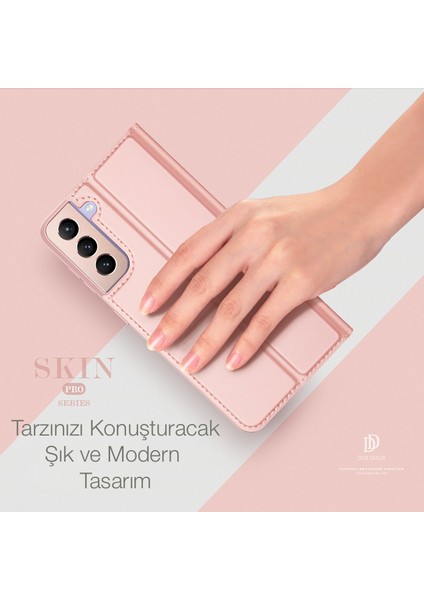 Sm Galaxy S21 Plus Kılıf Kapaklı Flip Cover Kılıf Skinpro Series