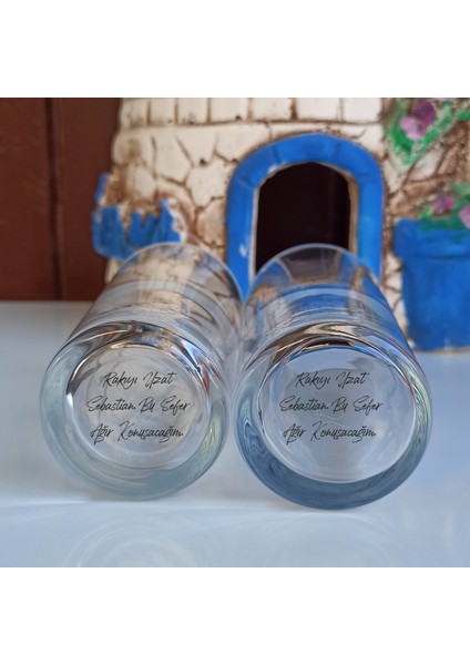 Dipli Sözler Rakı Bardağı 2 Adet (Rakıyı Uzat)