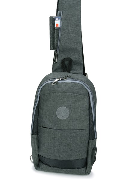 Strong Kulaklık Çıkışlı Tek Kol Göğüs ve Sırt Çantası ,çapraz Çanta Body Bag TK01