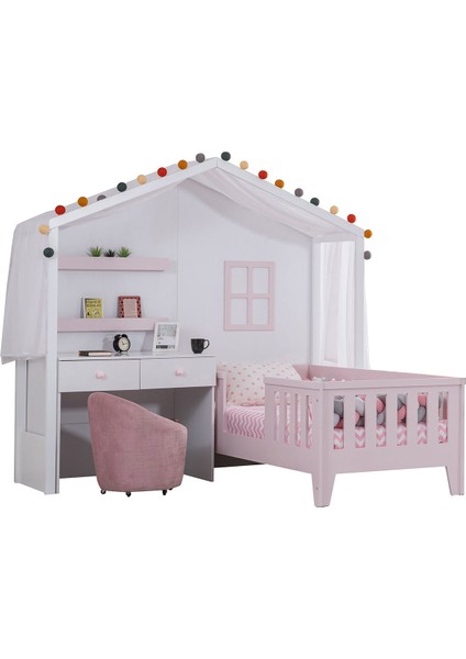 Montessori Karyola, Çeşme Masalı Montessori Yatak - Pembe fiyatları