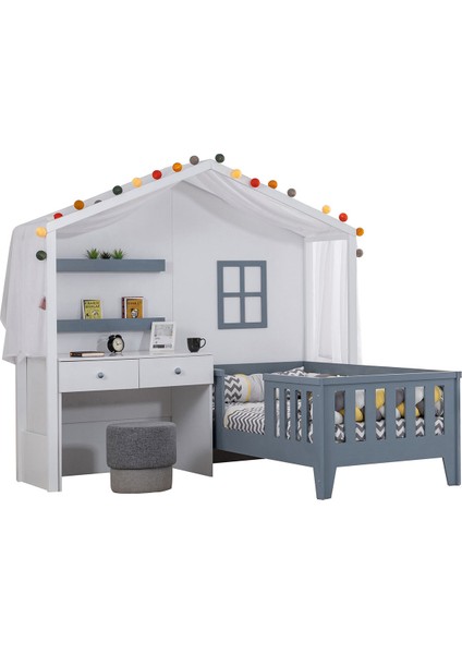 Montessori Karyola, Çeşme Masalı Montessori Yatak - Gri fiyatları