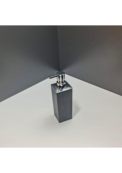 Liza Sıvı Sabunluk Mutfak Banyo Lavabo Çizgili Sabunluk Kare