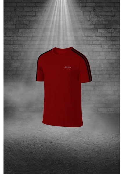 Erkek Bordo Dri-Fit Kumaş Yuvarlak Yaka Cepli Şık Konforlu Tişört Şort Seti (S-3xl) fiyatları