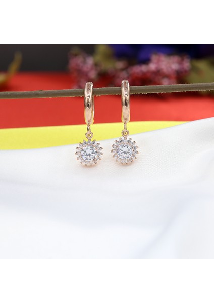 Beyaz Taşlı Minimal Anturaj Yuvarlak Gümüş Kolye Küpe Takım fiyatları