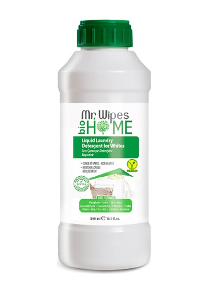 Mr. Wipes Beyazlar Için Sıvı Çamaşır Deterjanı 500 ml