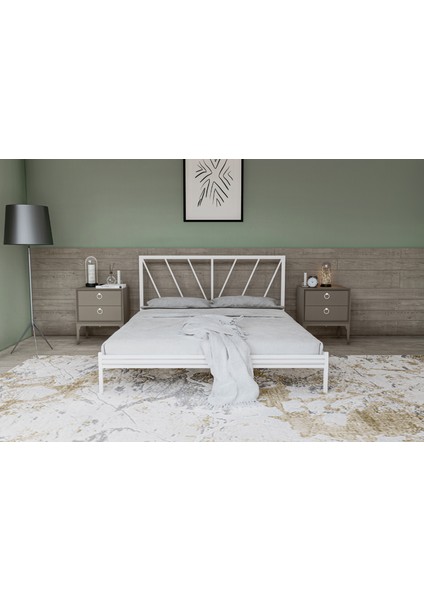 Gm 227 Gözde Dublex Metal Karyola Beyaz 160X200 fiyatları