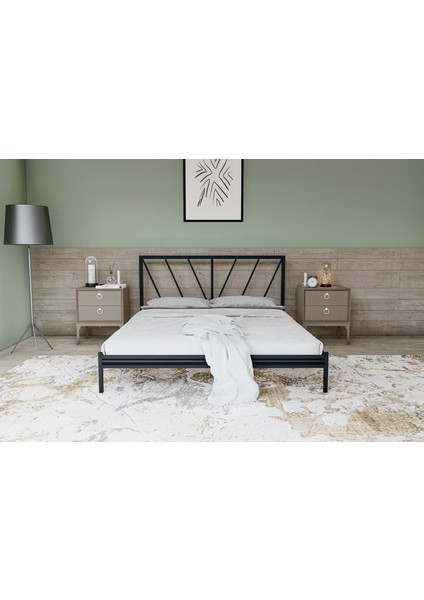 gm 227 Gözde Dublex Metal Karyola Siyah 150X200 fiyatları