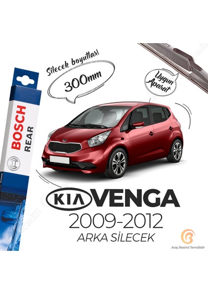 Rear Kia Venga Arka Silecek (2009-2012) H301