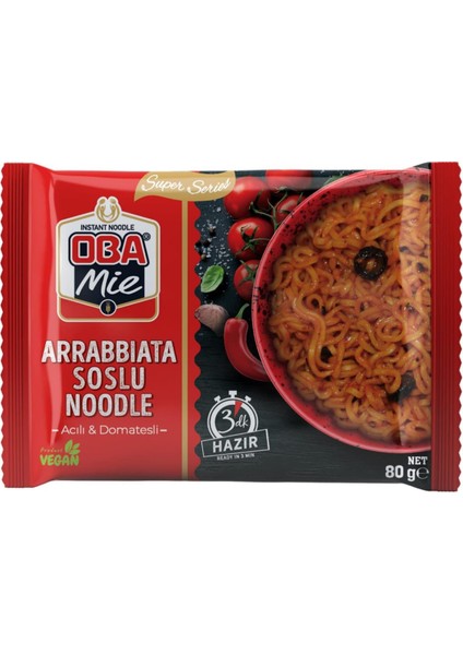 Oba Mie Arrabbiata Soslu Noodle 40'lı Paket