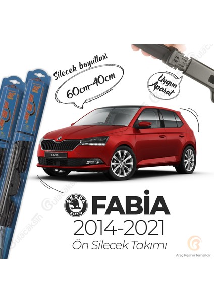 Skoda Fabia Ön Silecek Takımı (2014-2021) Rbw Hibrit