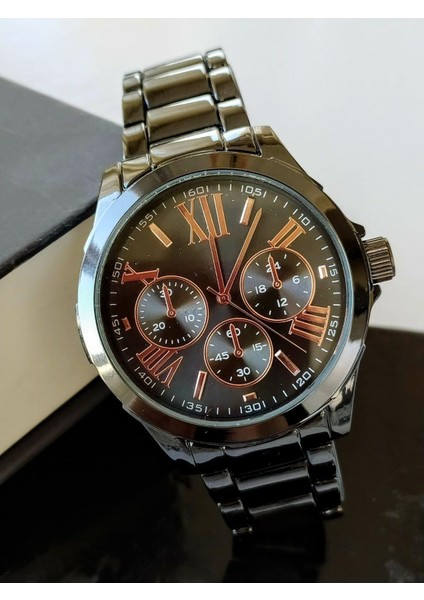 Siyah Metal Kordon Özel Seri Erkek Kol Saati