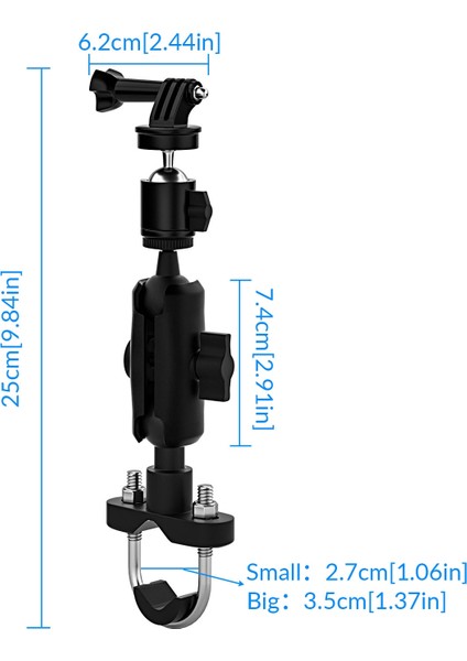 CS-1134A1 Motosiklet Bisikleti Sabitleme Braketi, Gidon Sürümü Siyah (Yurt Dışından) fırsatları