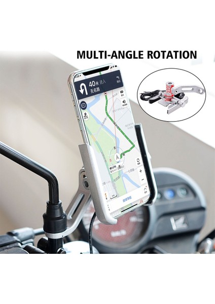 Motosiklet Döndürülebilir Ücretli Cep Telefonu Sahibi Gümüş (Yurt Dışından) fırsatları