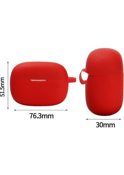 Jbl Wave 200TWS Için Silikon Kulaklık Kılıfı Kırmızı (Yurt Dışından) fiyatları