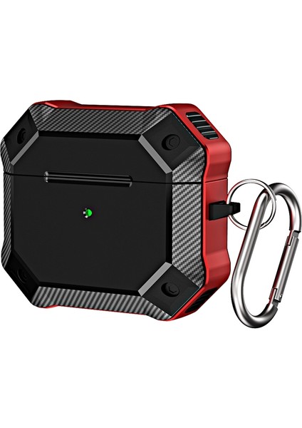 3 Kırmızı Için Tpu + Pc Kulaklık Kılıfı (Yurt Dışından)