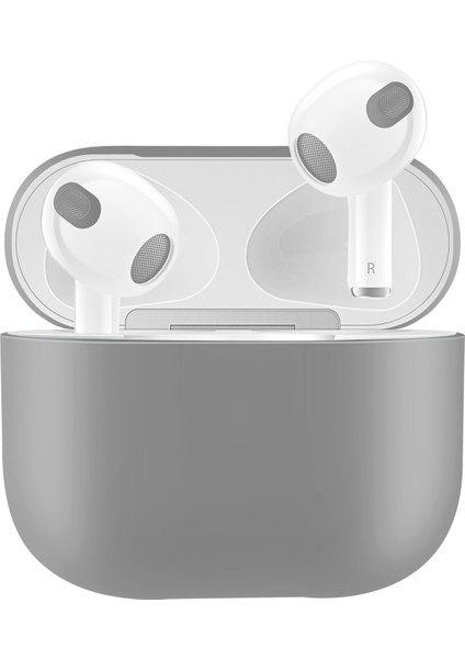 3 Açık Gri Için Silikon Kulaklık Kasası (Yurt Dışından)