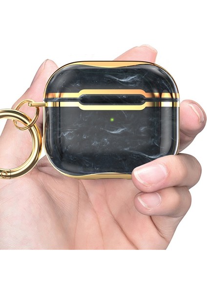 3 Siyah + Altın Için Mermer Doku Kulaklık Kasası (Yurt Dışından) fiyatları
