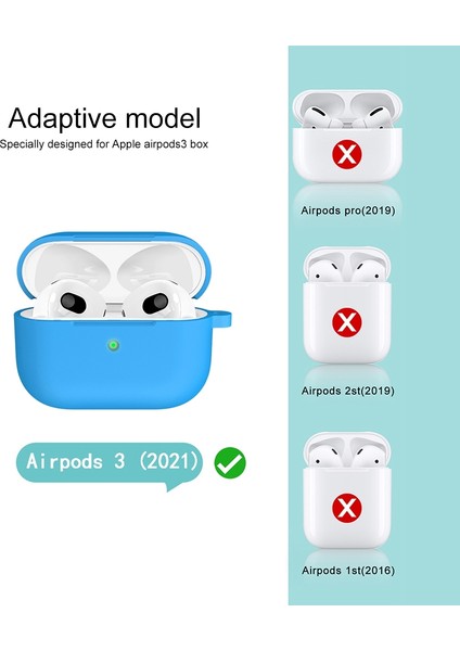3 Mavi Için Silikon Kulaklık Kılıfı (Yurt Dışından) fırsatları