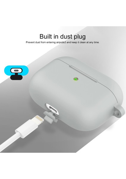 3 Açık Gri Için Silikon Kulaklık Kılıfı (Yurt Dışından) modelleri