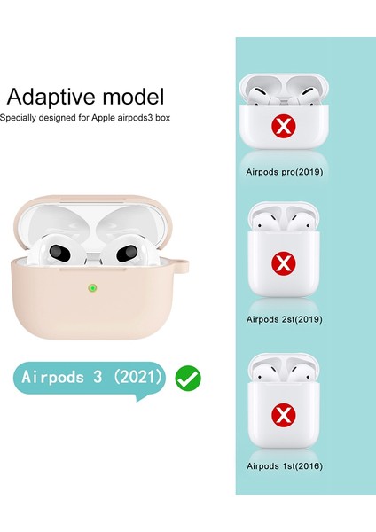 3 Pembe Silt Için Silikon Kulaklık Kılıfı (Yurt Dışından) fırsatları