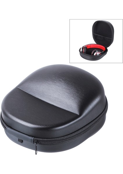 Kulaklık Siyahı Için Büyük Boyutlu Eva Saklama Kutusu Şok Geçirmez Torba (Yurt Dışından)