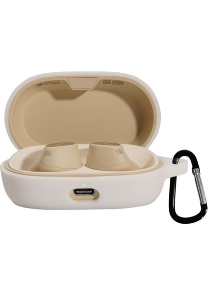 Jabra Ite 7 Pro Beyaz Için Silikon Kulaklık Kılıfı (Yurt Dışından)