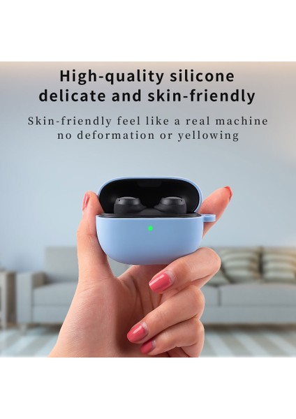 Xiaomi Redmi Tomurcukları Için Silikon Kulaklık Kasası 3 Gök Mavisi (Yurt Dışından) fiyatları