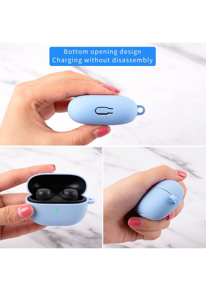 Xiaomi Redmi Tomurcukları Için Silikon Kulaklık Kasası 3 Gök Mavisi (Yurt Dışından) fırsatları