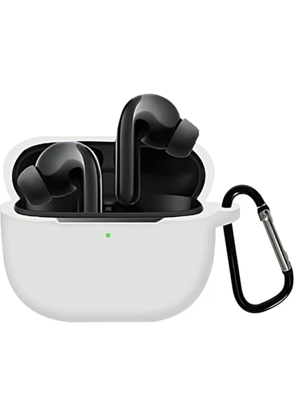 Xiaomi Flipbuds Pro Sıvı Silikon Kılıf Beyaz (Yurt Dışından)